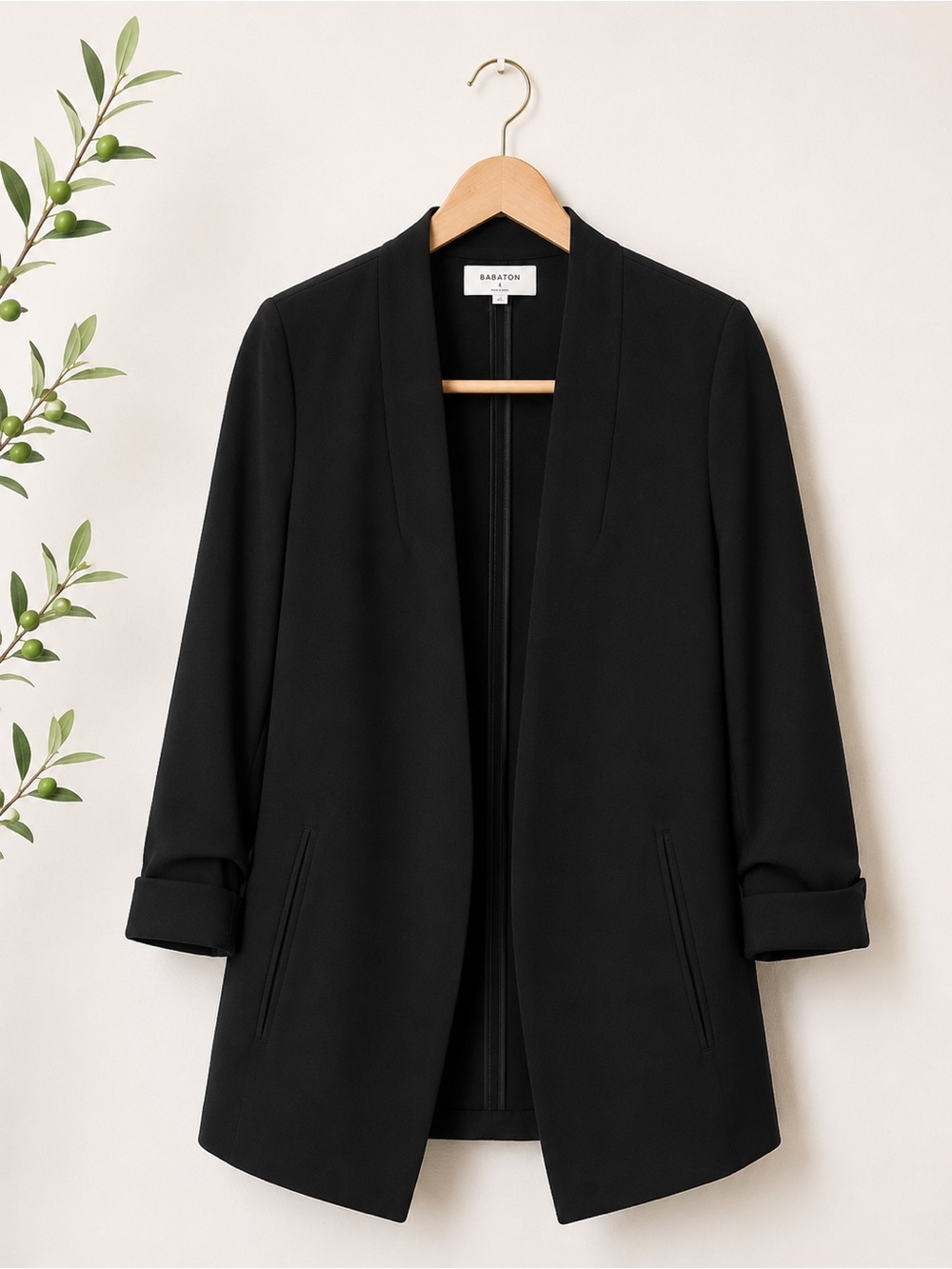 BABATON | Aritzia Black Power Blazer | 4